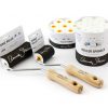 image of two annie sloan sponge rollers and two sponge roller refill packs