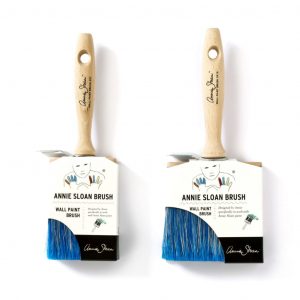 image of two annie sloan wall paint brushes small and large